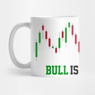 Bull Day trader in Stock Market Mug